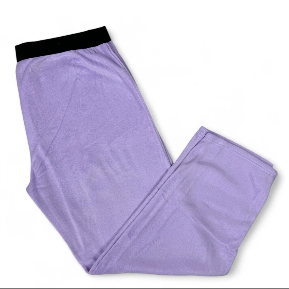 June & Daisy Light‎ Purple Fleece Pajama Lounge Pants Womens Size NWOT